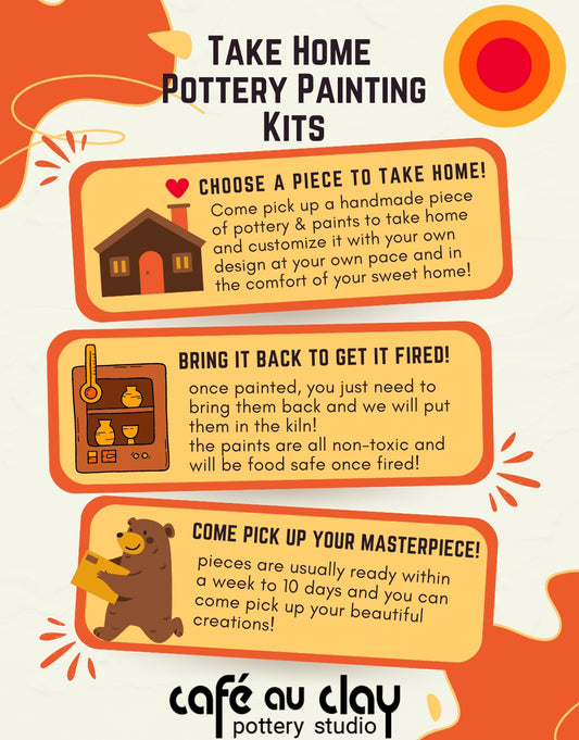 Take Home Pottery Painting Kit