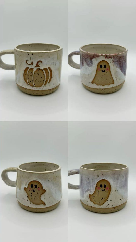 Pottery Paint and Sip - Autumn Stenciled Mugs - Thursday, October 15th, 2026 - 6:00-8:30pm 19+