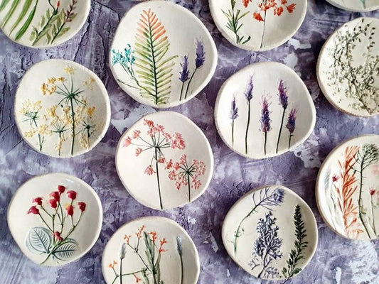 Monday Evening - Natural Print Dishes - August 25, 2025 - 6:00-8:00pm